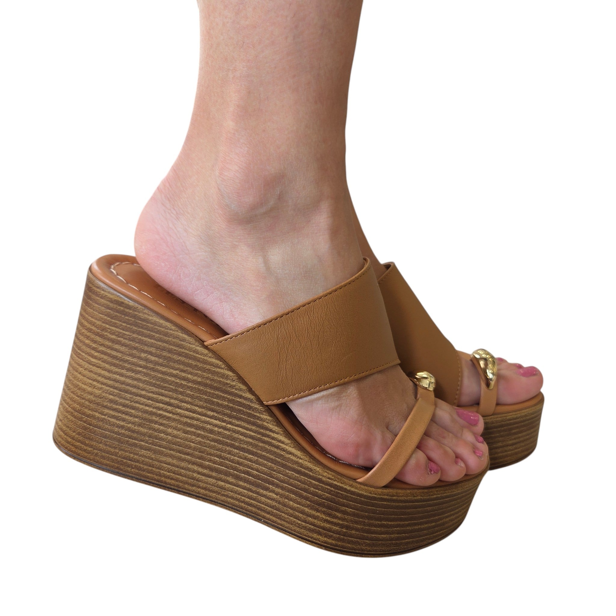 Les Poemes Sandalo Zeppa Infradito Donna www.offidani.it