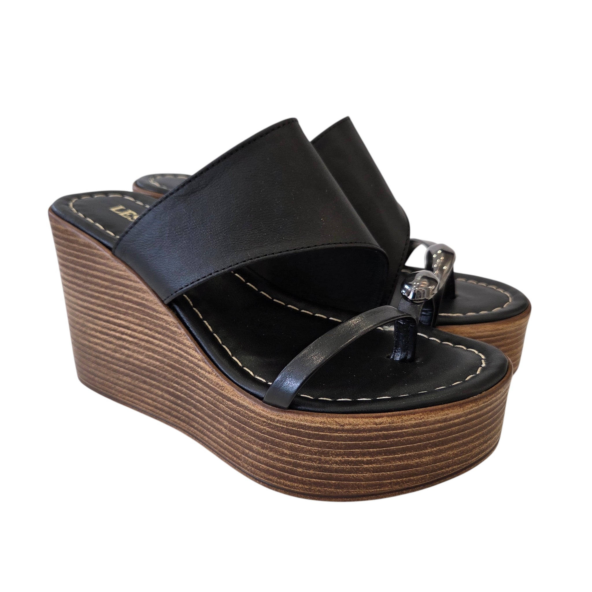 Les Poemes Sandalo Zeppa Infradito Donna www.offidani.it