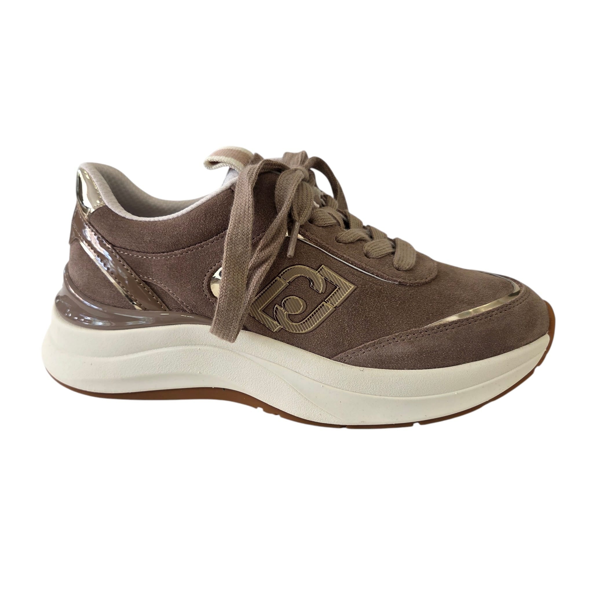 Liu-Jo sneakers donna suede bege www.offidani.it