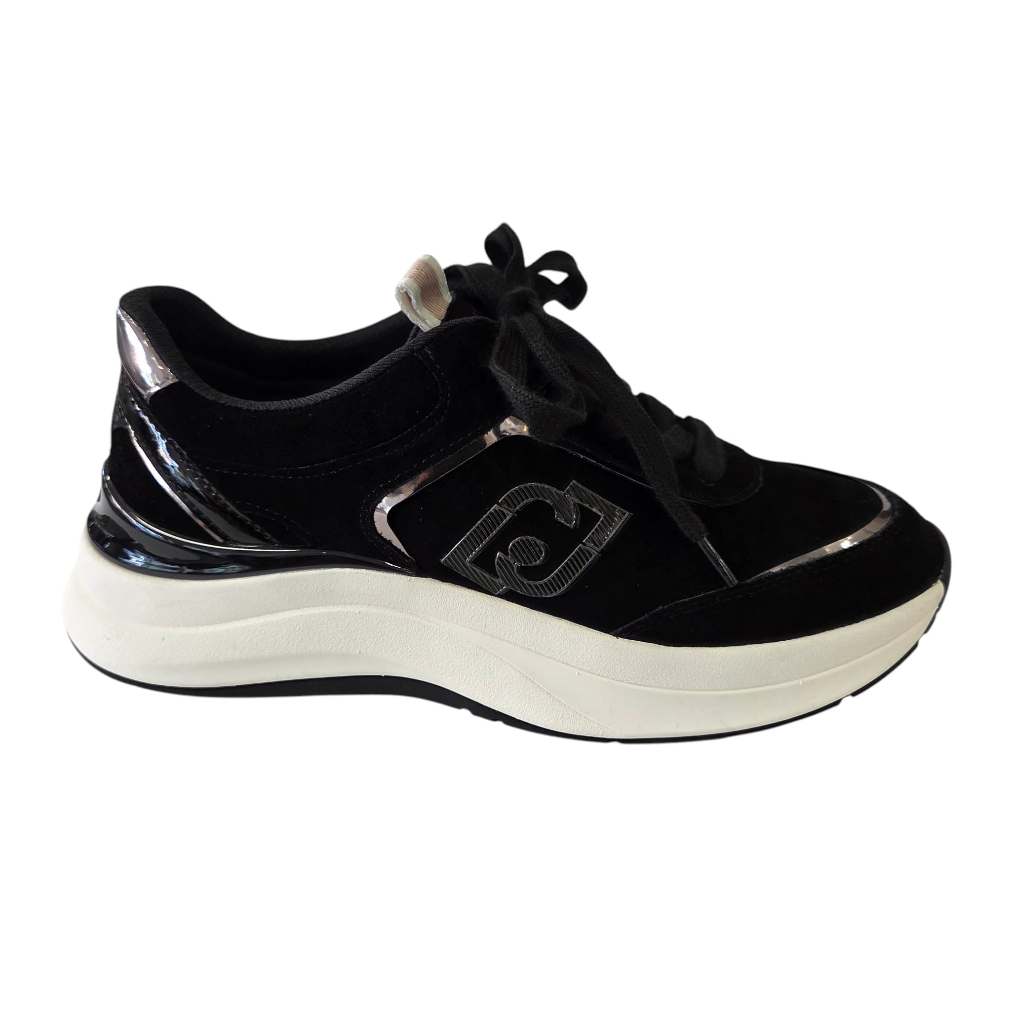 Liu-Jo sneakers donna suede nera www.offidani.it