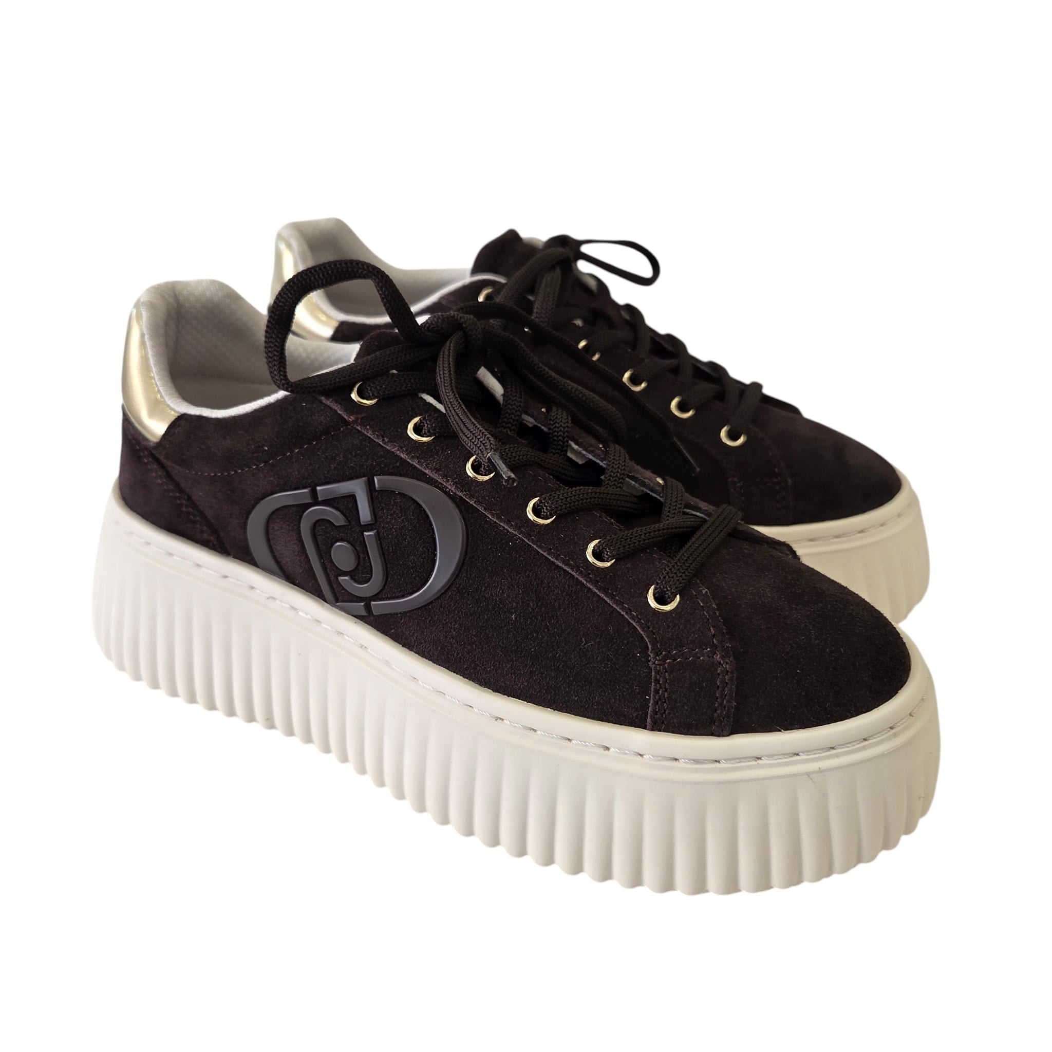 Liu-Jo sneakers donna suede moka www.offidani.it