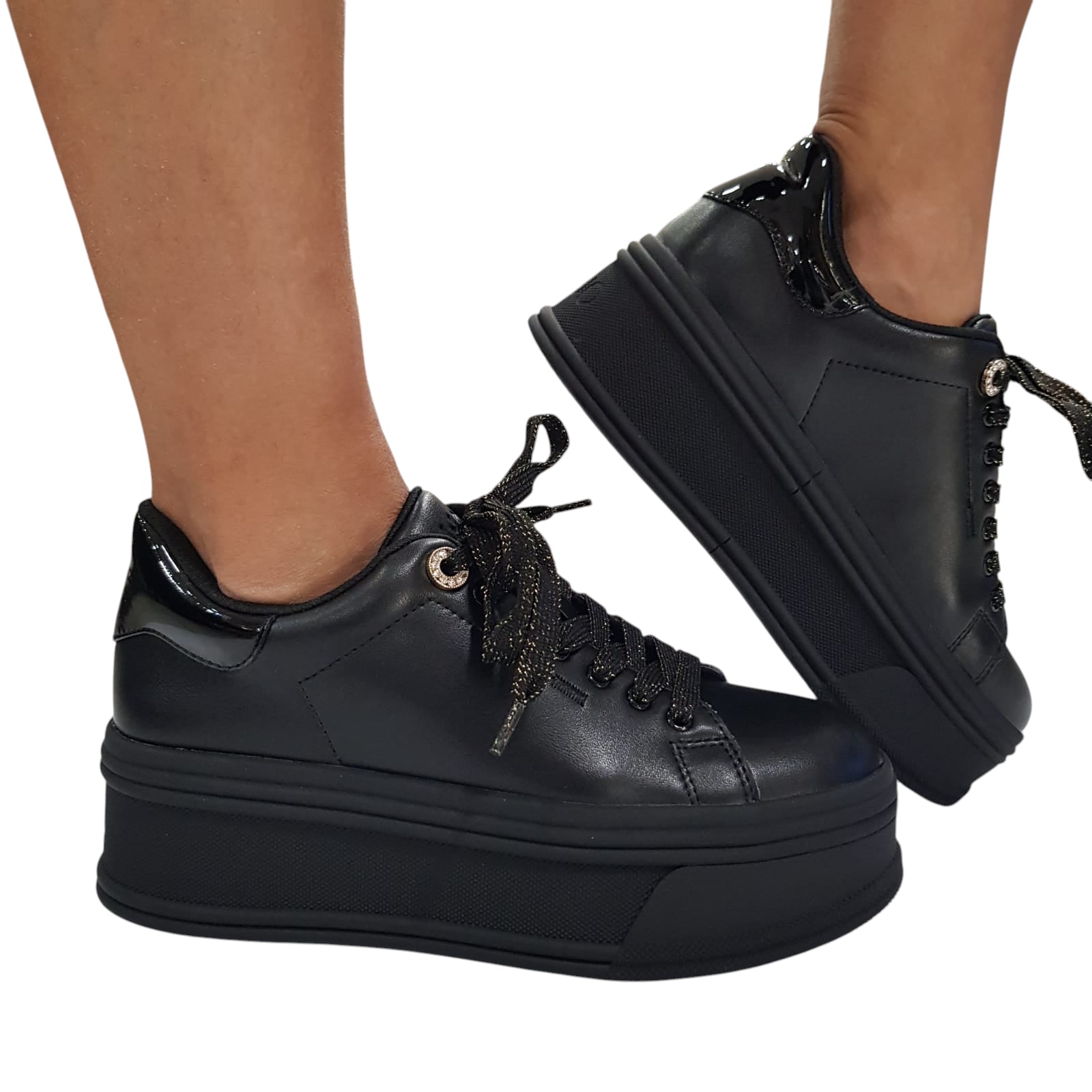 Sneakers Liu-Jo Pelle nera www.offidani.it