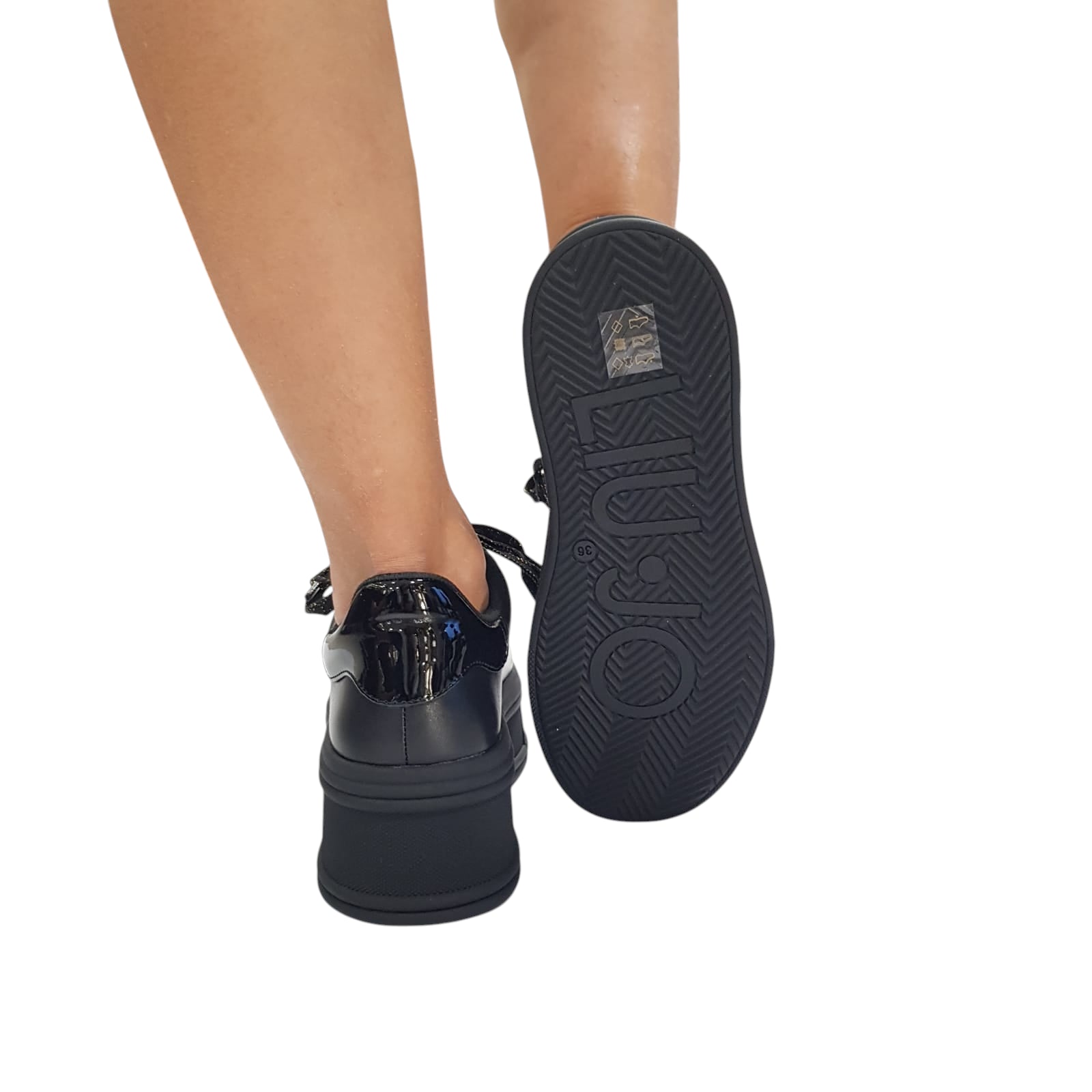 Sneakers Liu-Jo Pelle nera www.offidani.it