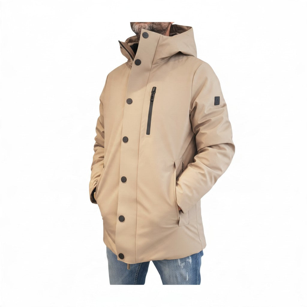 Markup uomo parka tortora www.offidani.it