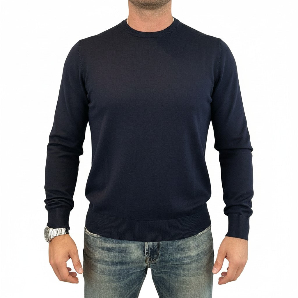 Markup uomo maglioncino blu' www.offidani.it
