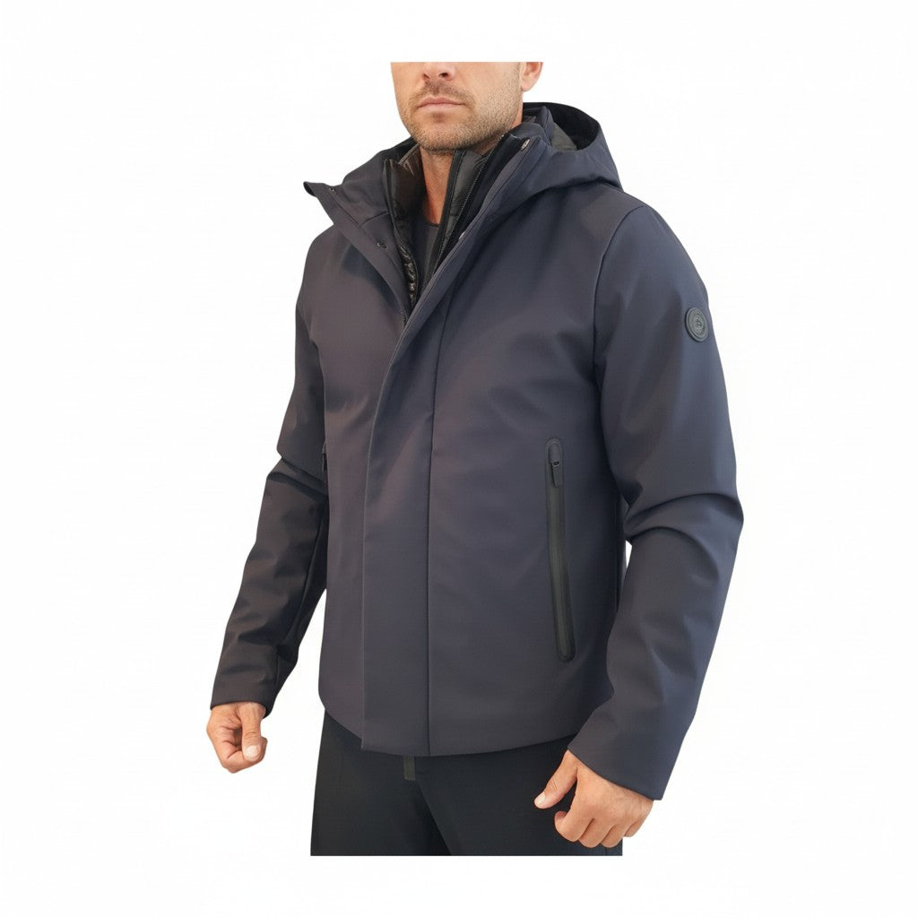 Markup uomo short parka blu' www.offidani.it