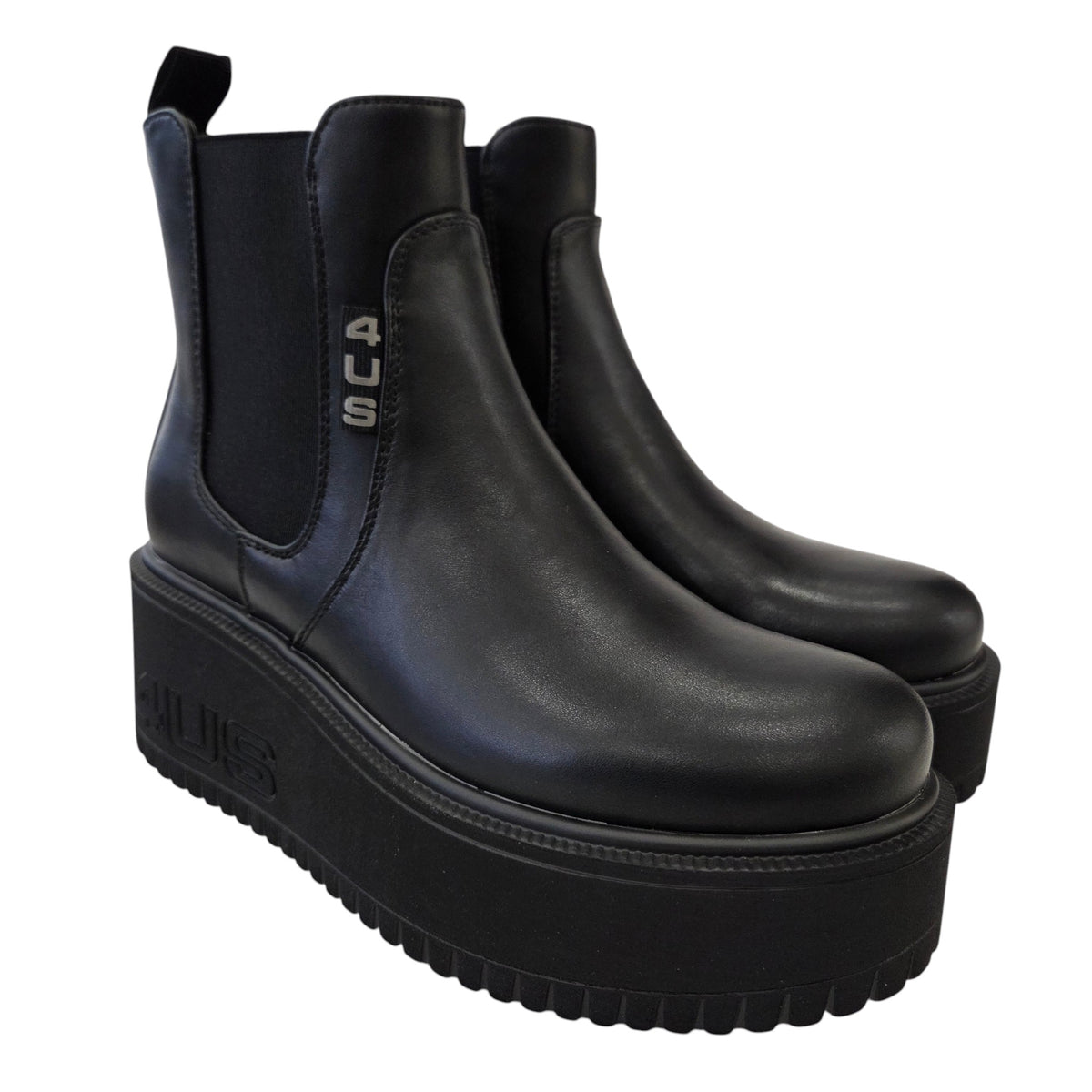 Paciotti 4US stivaletto zeppa donna pelle nero www.offidani.it