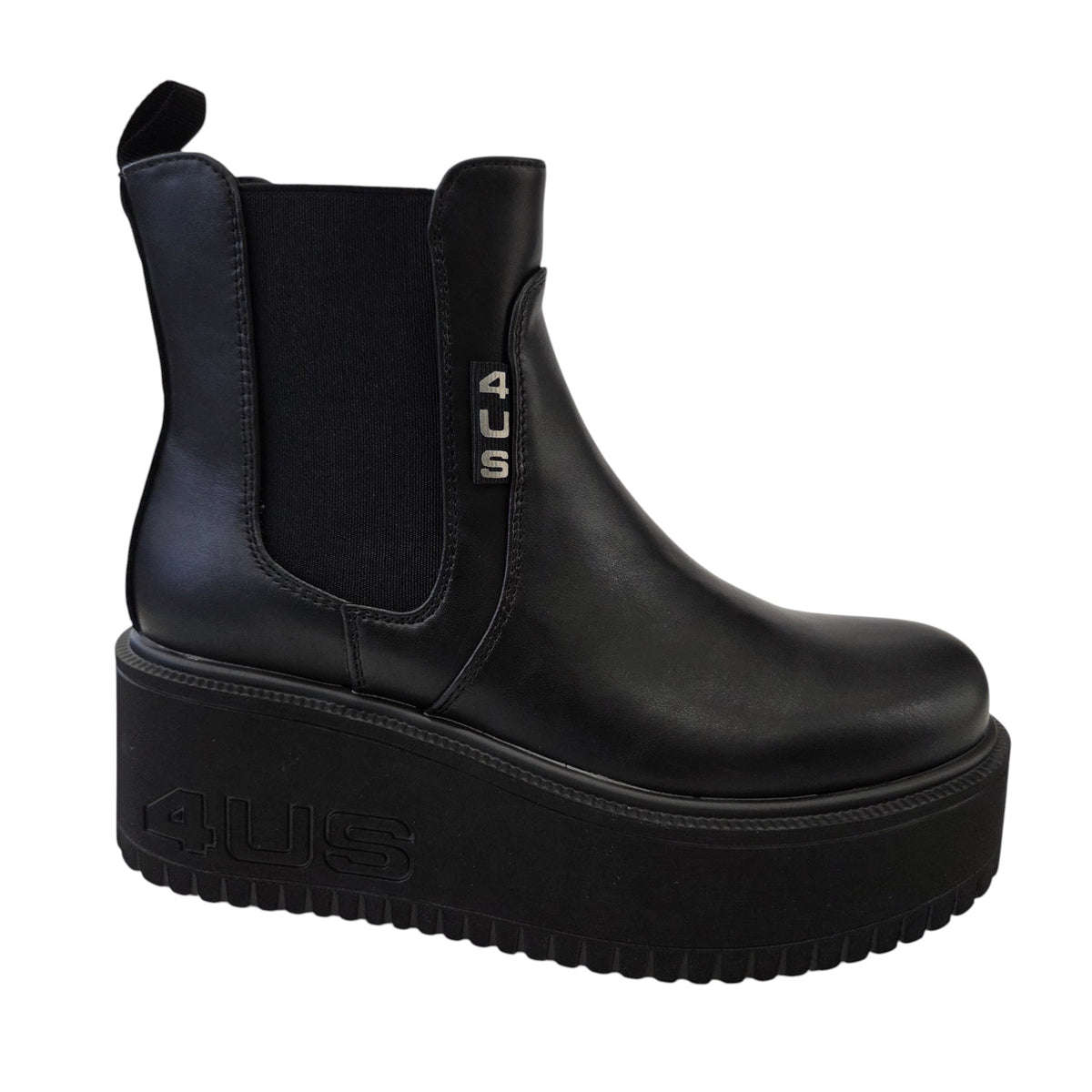 Paciotti 4US stivaletto zeppa donna pelle nero www.offidani.it