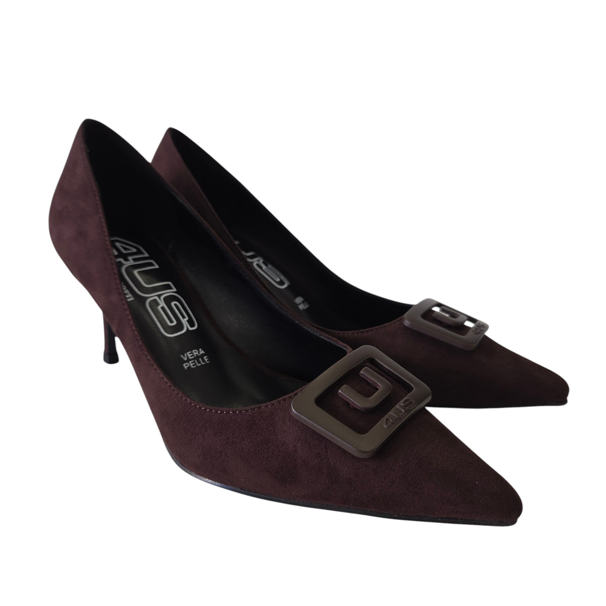 Paciotti 4US dècolletè donna camoscio marrone www.offidani.it
