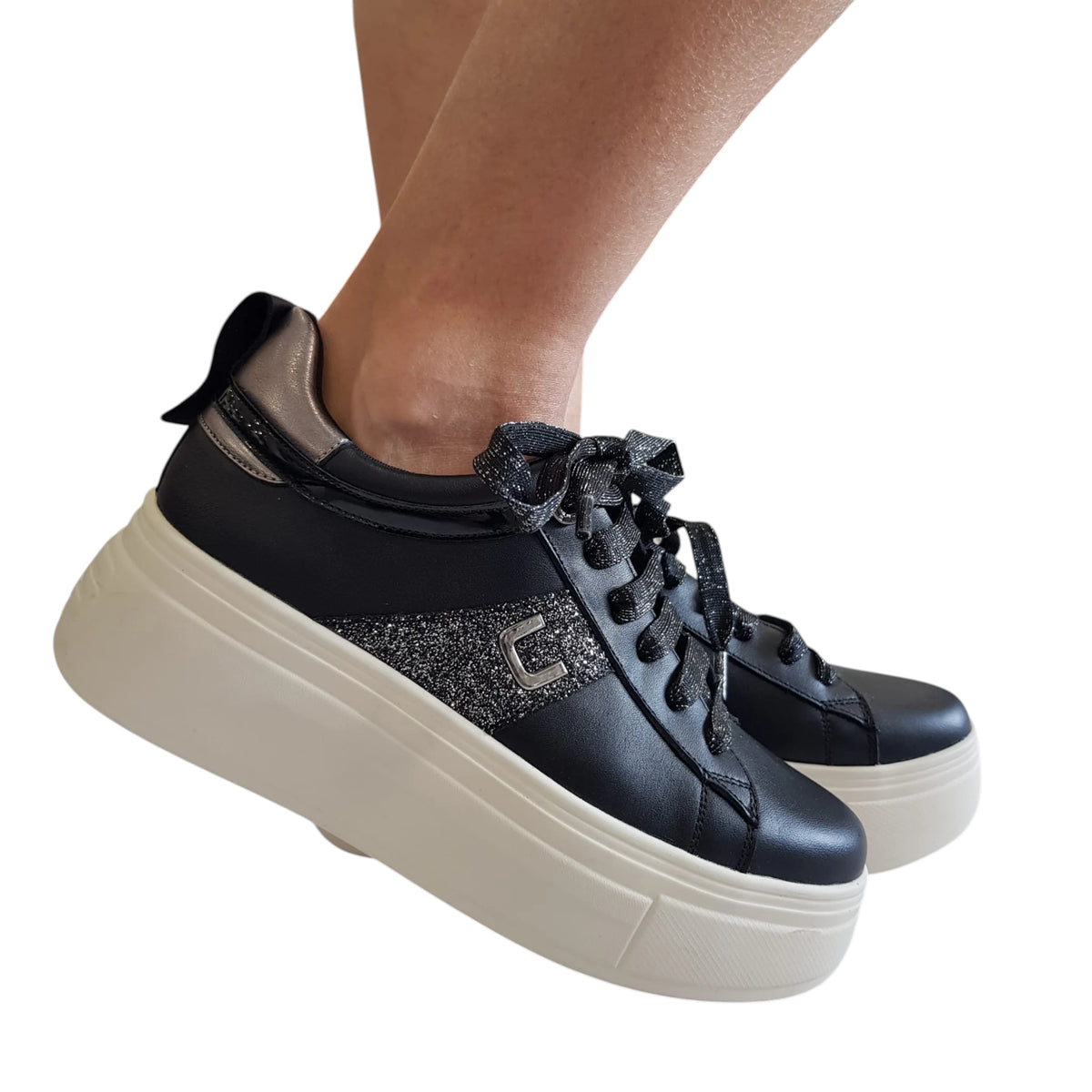 Paciotti 4US sneakers donna nera www.offidani.it