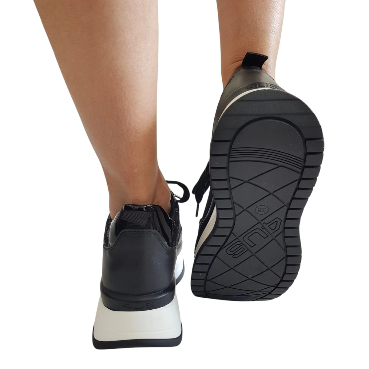 Paciotti 4US sneakers donna nera www.offidani.it