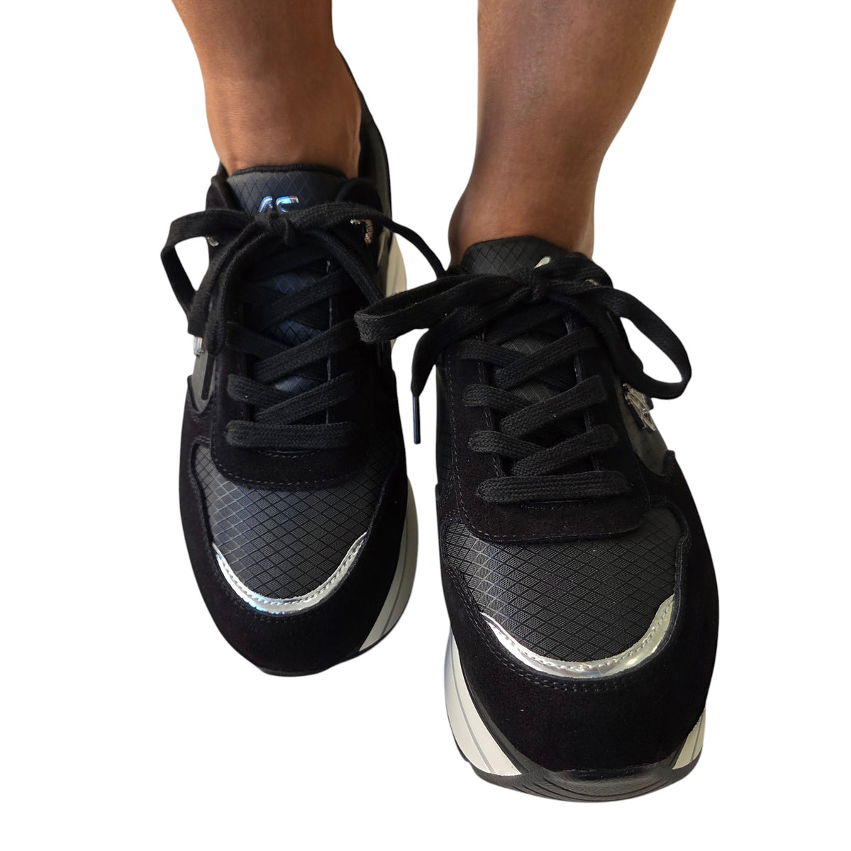 Paciotti 4US sneakers donna camoscio nero www.offidani.it