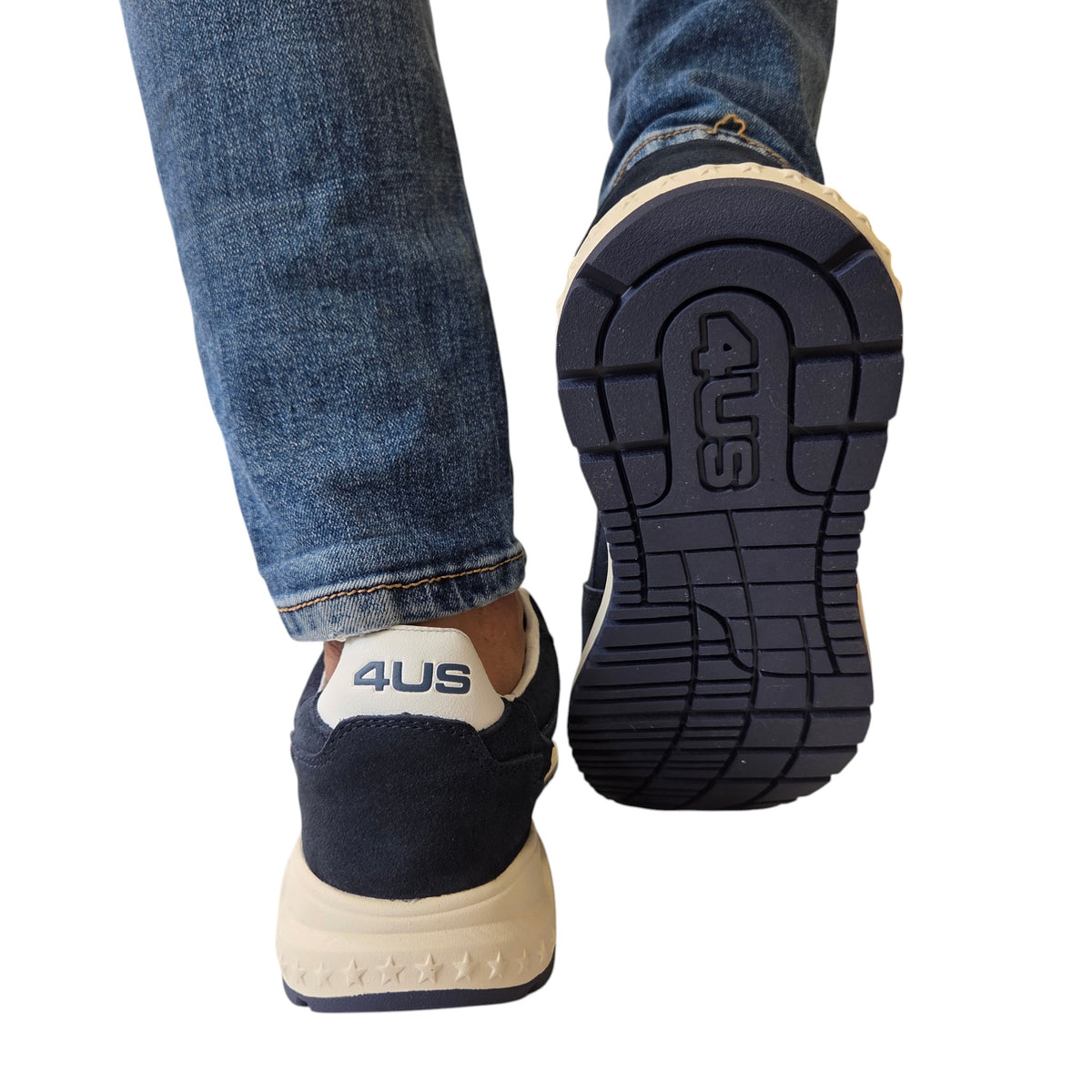 Paciotti 4US sneakers uomo camoscio blu' www.offidani.it