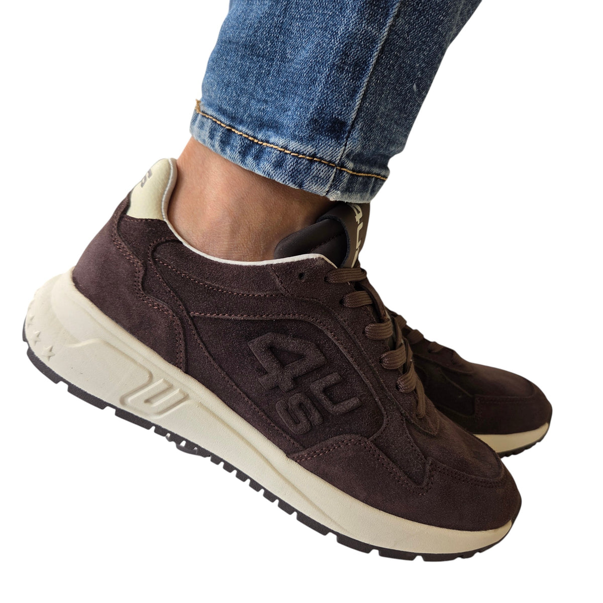 Paciotti 4US sneakers uomo camoscio marrone www.offidani.it