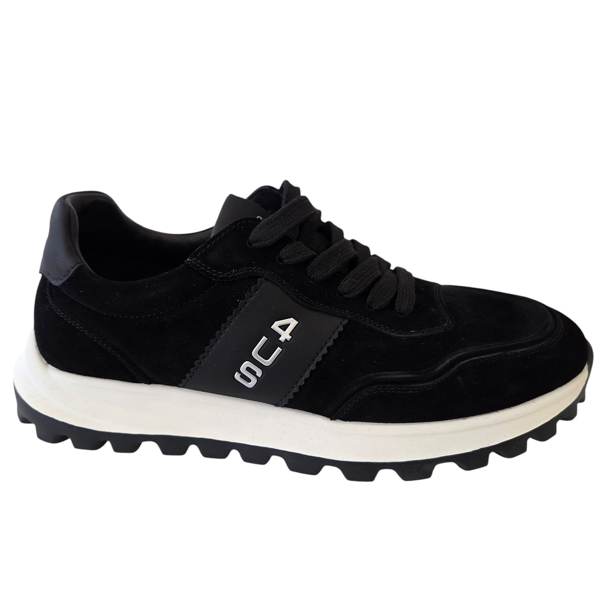Paciotti 4US sneakers uomo camoscio nero www.offidani.it