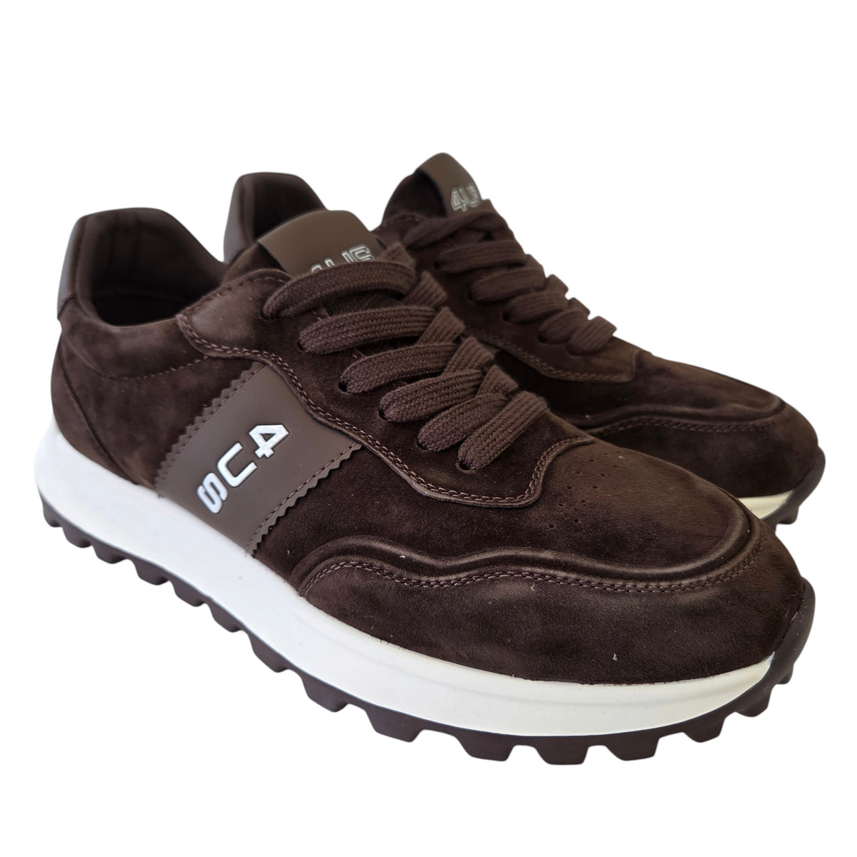 Paciotti 4US sneakers uomo camoscio marrone www.offidani.it