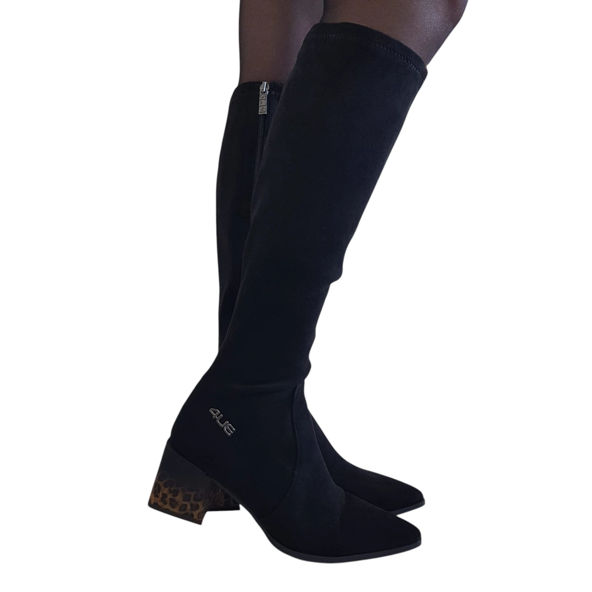 Paciotti 4US stivale donna camoscio nero www.offidani.it