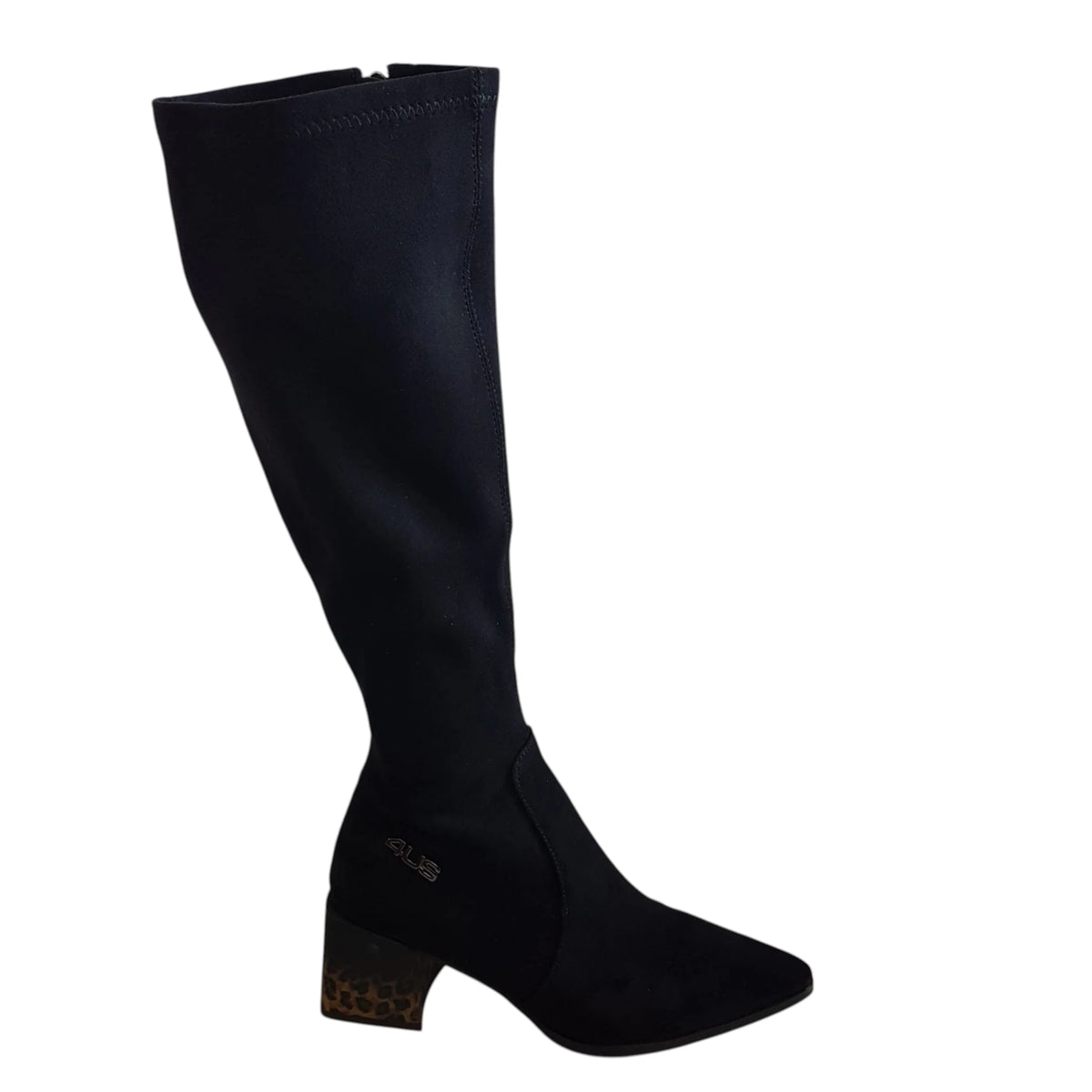 Paciotti 4US stivale donna camoscio nero www.offidani.it