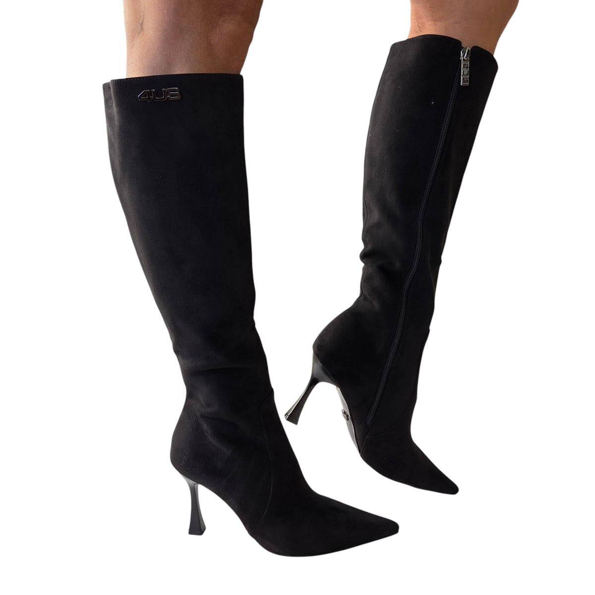 Paciotti 4US stivale donna camoscio nero www.offidani.it