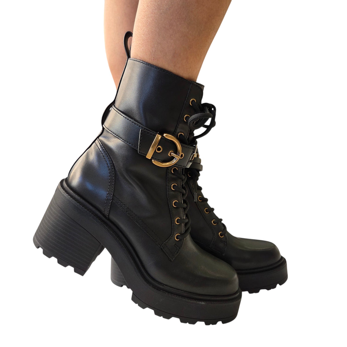 Pinko anfibio donna nero www.offidani.it