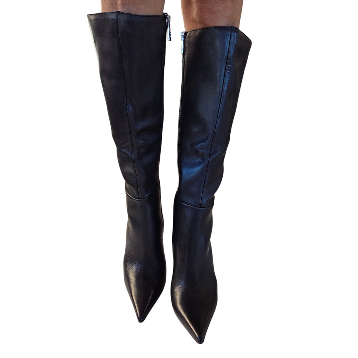 Steve Madden stivale donna pelle nero www.offidani.it