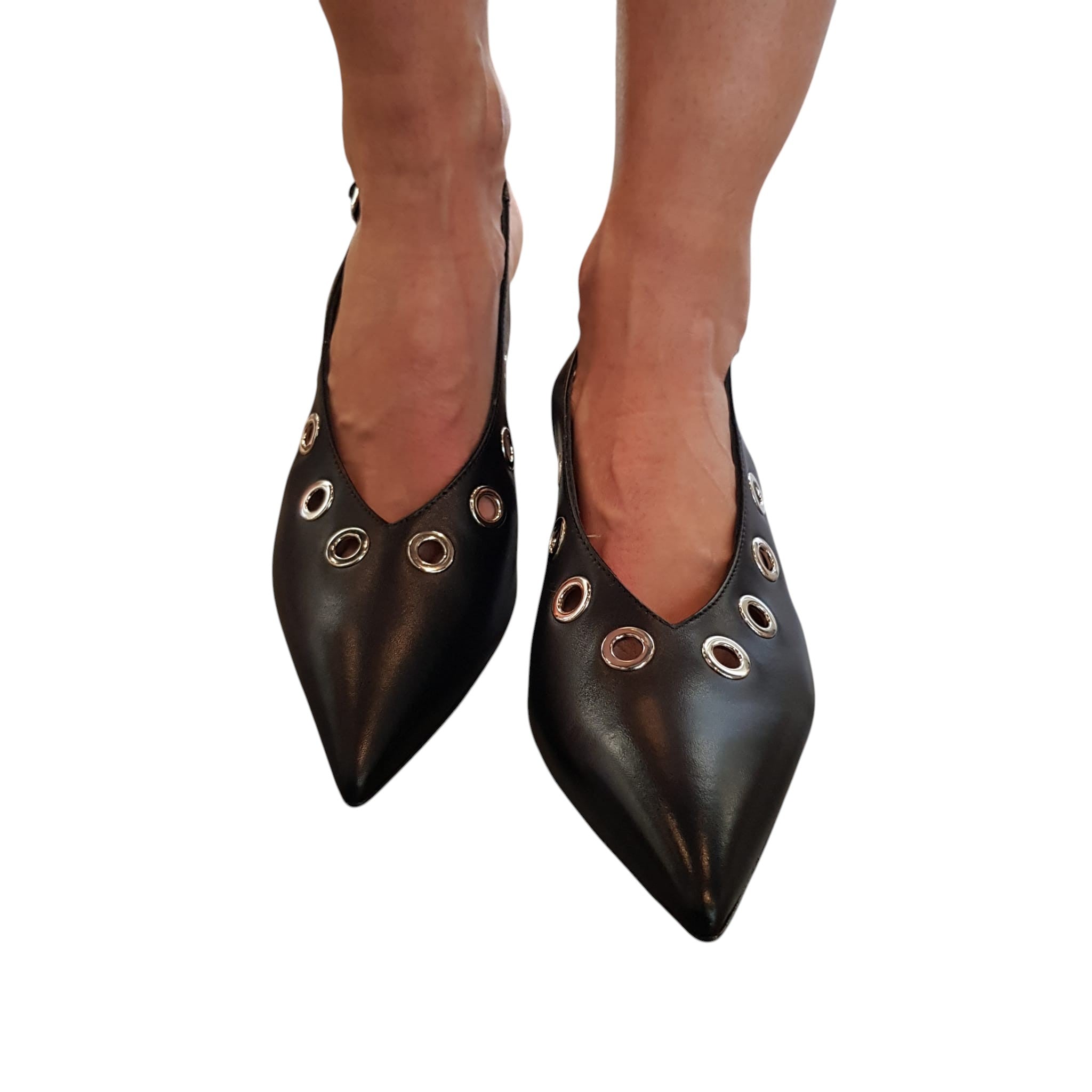 Walter Violet Slingback Basso www.offidani.it