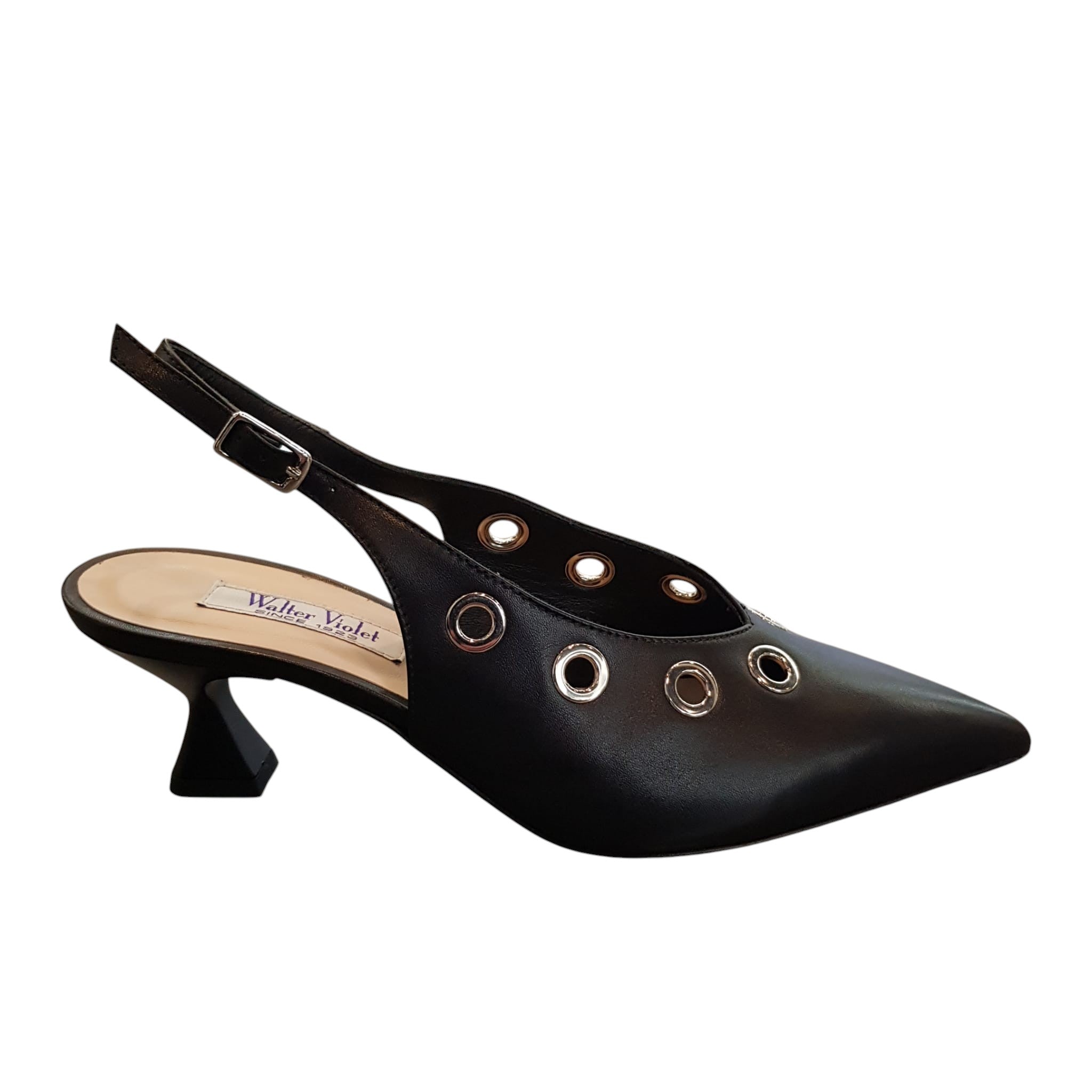 Walter Violet Slingback Basso www.offidani.it