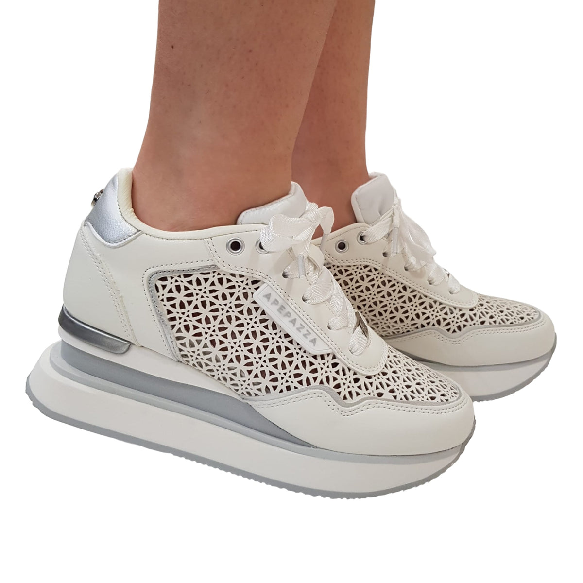 Apepazza Sneakers Senza Lacci Bianche Calzature Clearance Scarpe