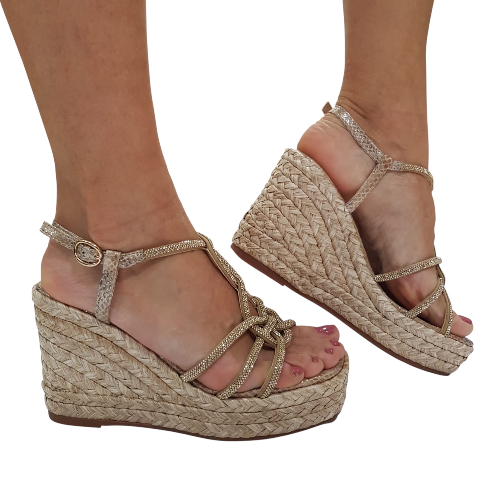 Alma en Pena Sandalo Zeppa Donna www.offidani.it