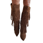 Alma en Pena Stivale Donna con frange www.offidani.it