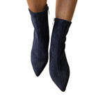 Alma en Pena stivaletto donna camoscio blu' www.offidani.it