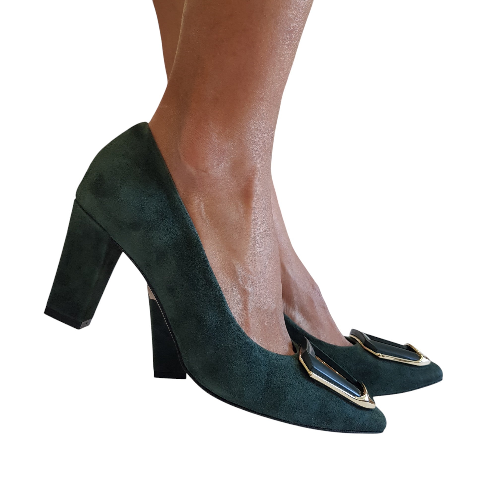 Andrea Pinto Décolleté Donna Camoscio Verde www.offidani.it