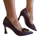 Andrea Pinto Décolleté Donna Pelle Bordeaux www.offidani.it