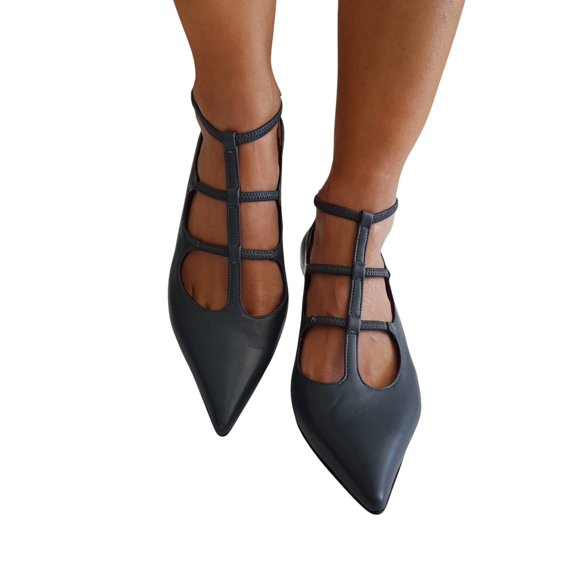 Andrea Pinto Scarpa Donna Pelle Grigia www.offidani.it