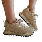 Apepazza Sneakers Donna Camoscio Beige www.offidani.it
