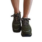 Apepazza Sneakers Donna Camoscio Verde www.offidani.it