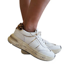 Apepazza Sneakers Donna Pelle Bianco www.offidani.it