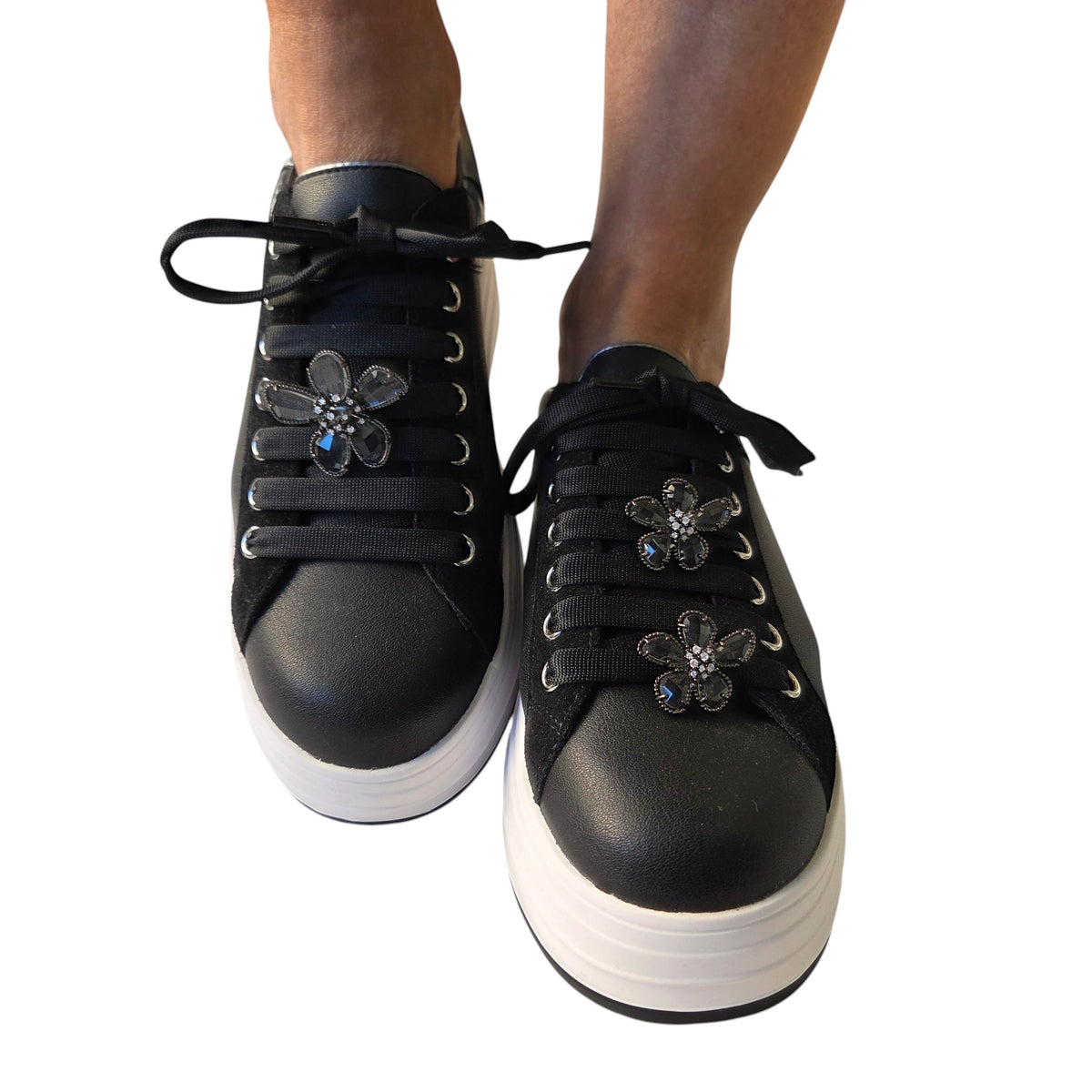 Apepazza sneaker donna pelle nera www.offidani.it