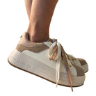 Apepazza sneaker donna pelle bianca/rosa www.offidani.it