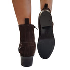 Apepazza Stivaletto Tronchetti Donna Camoscio Marrone www.offidani.it