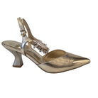 Luciano Barachini Slingback Donna  Platino www.offidani.it