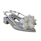 Luciano Barachini Slingback Donna Argento www.offiani.it