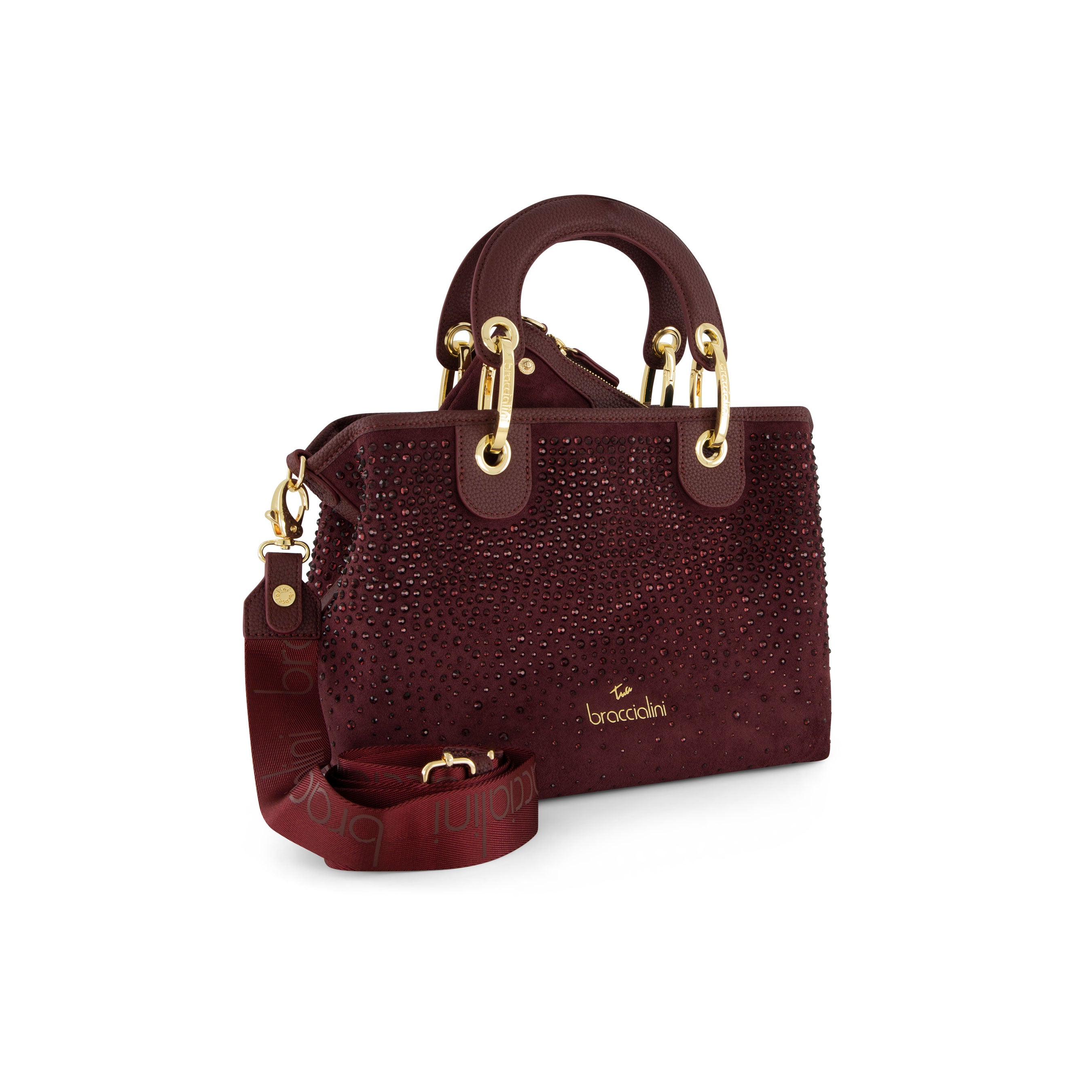 Braccialini Borsa donna bordeaux www.offidani.it