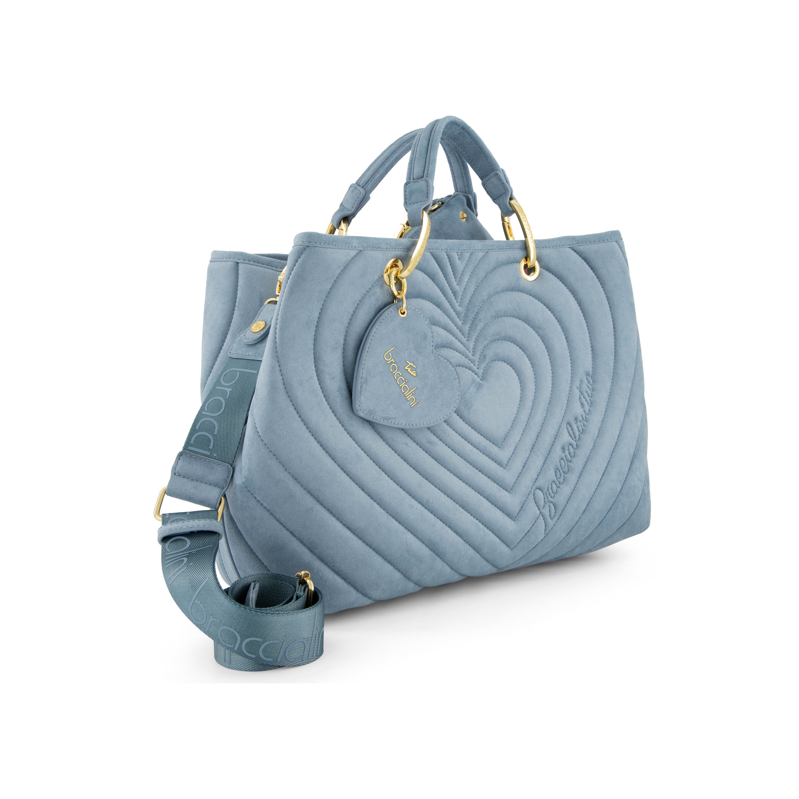 Braccialini Borsa donna celeste www.offidani.it