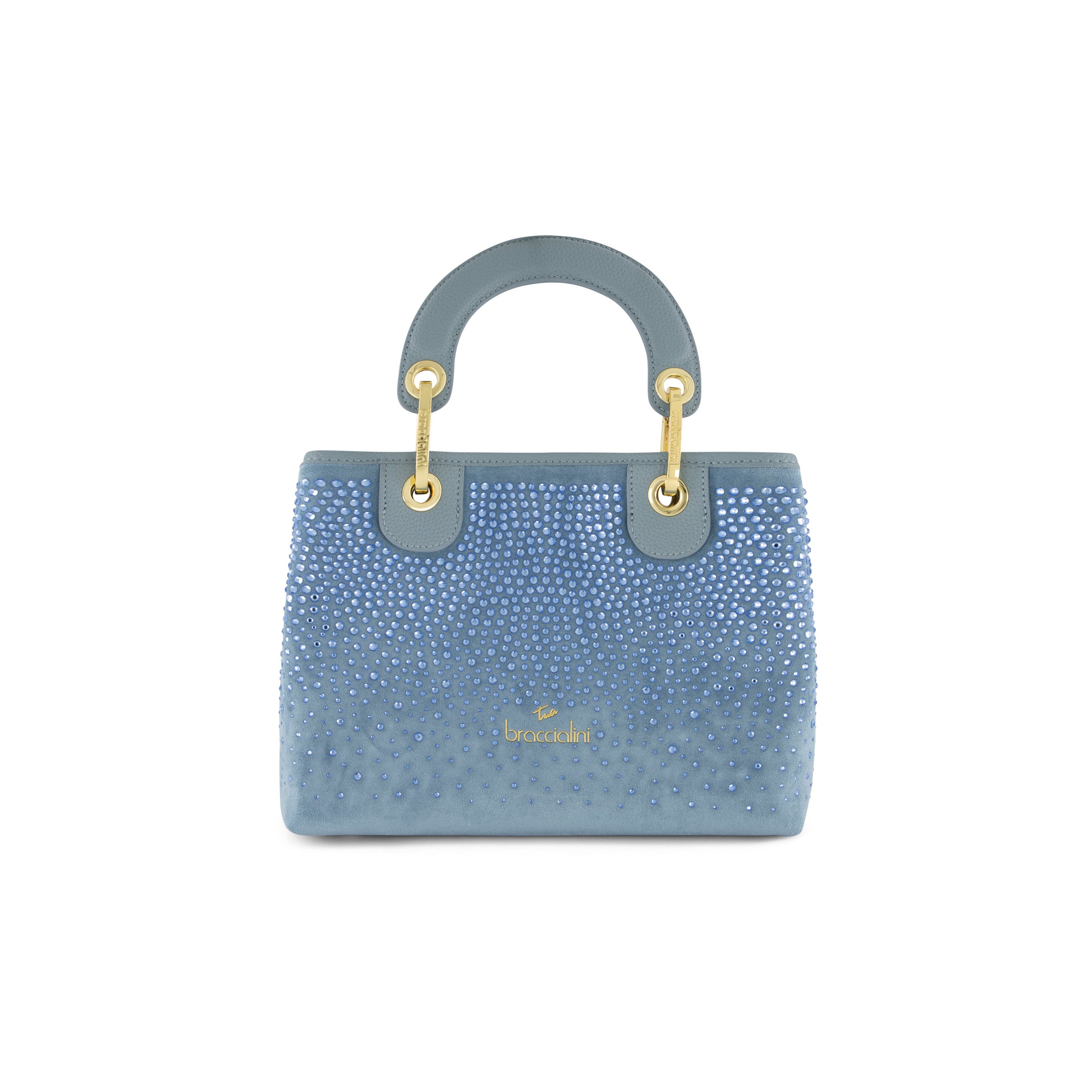 Braccialini Borsa donna celeste www.offidani.it