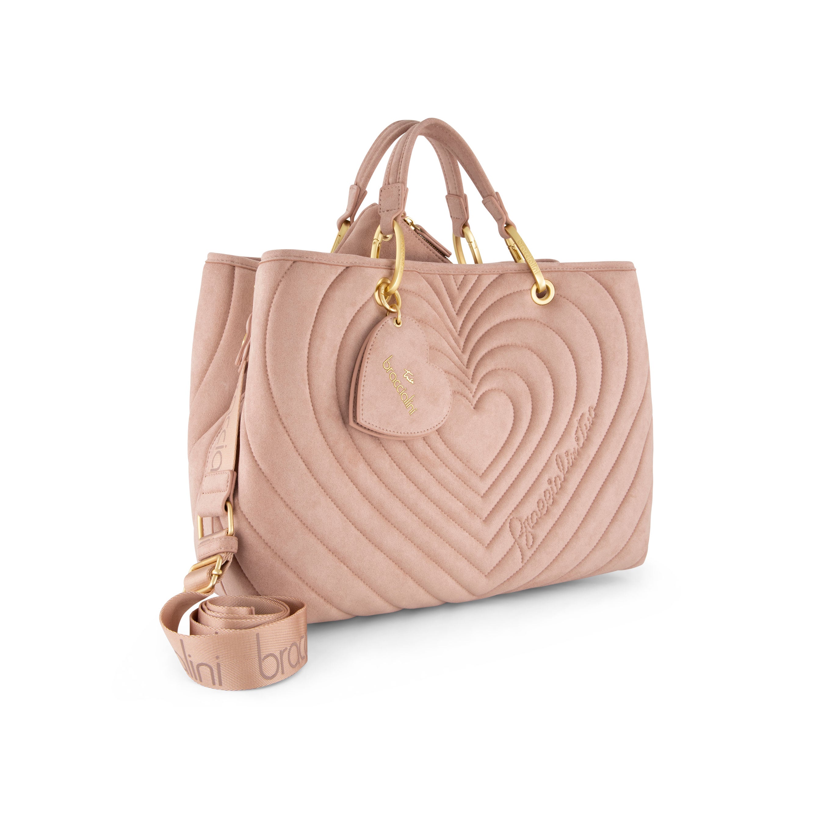 Braccialini Borsa donna rosa cipria www.offidani.it