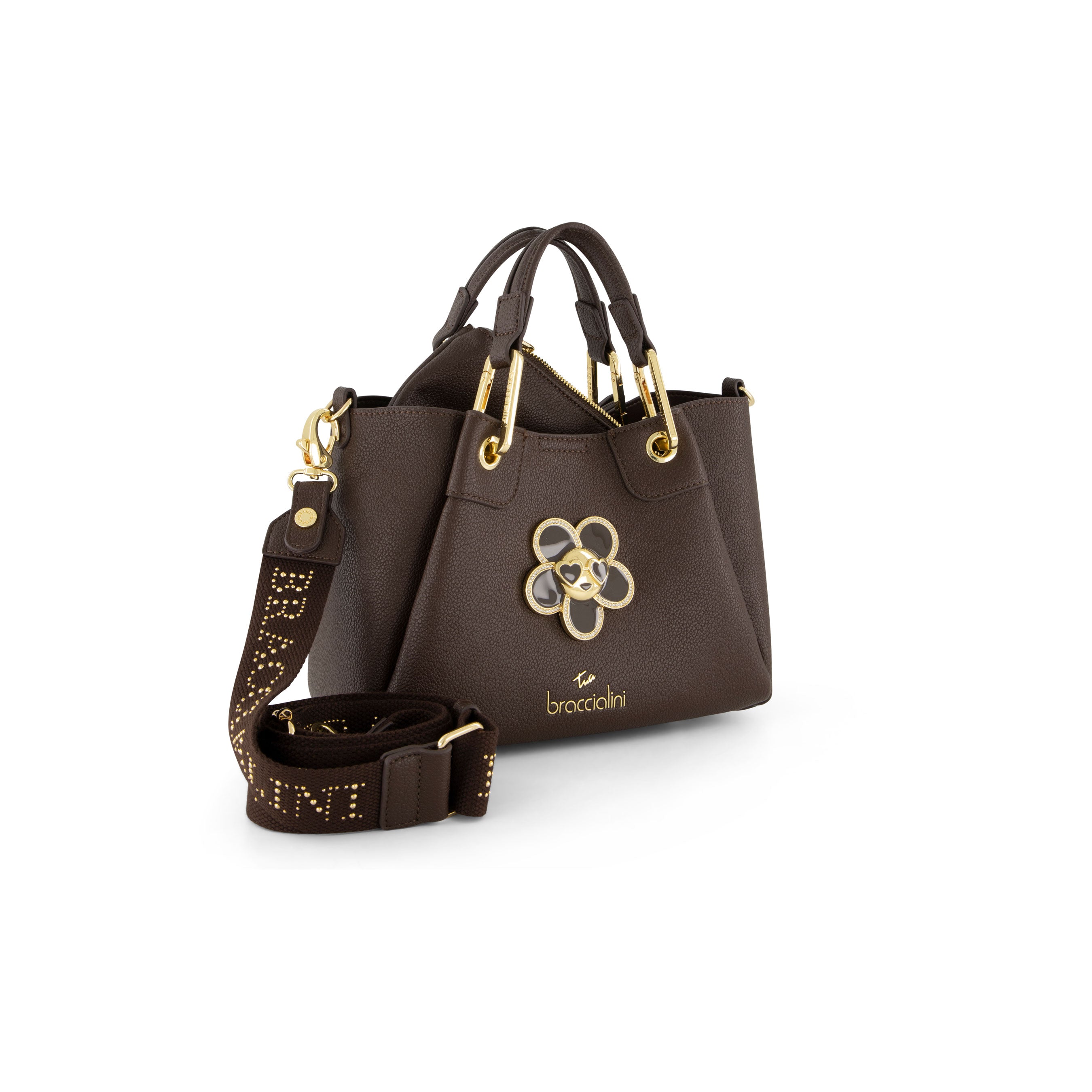 Braccialini Borsa donna marrone www.offidani.it