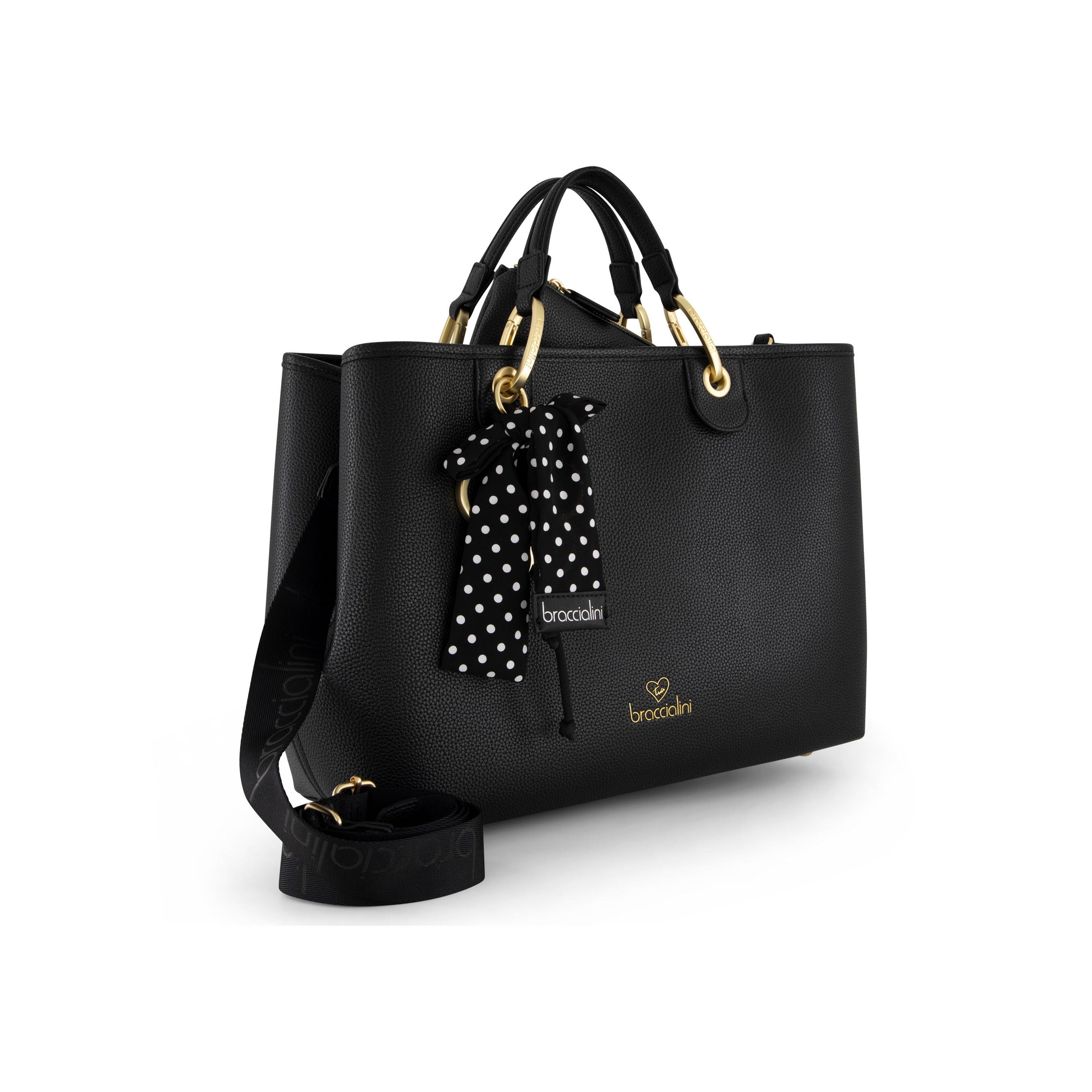 Braccialini Borsa donna nera www.offidani.it