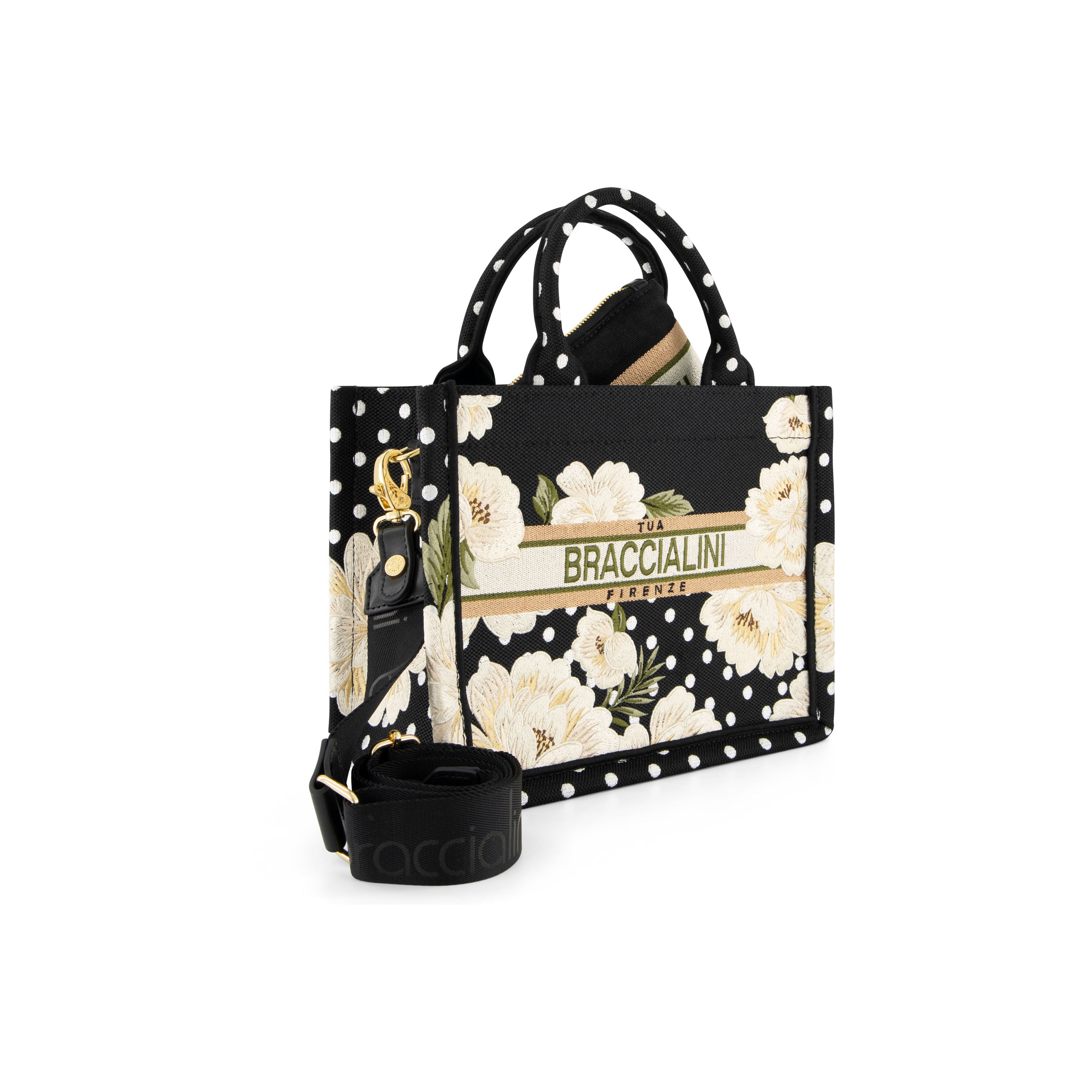 Braccialini borsa donna nera www.offidani.it