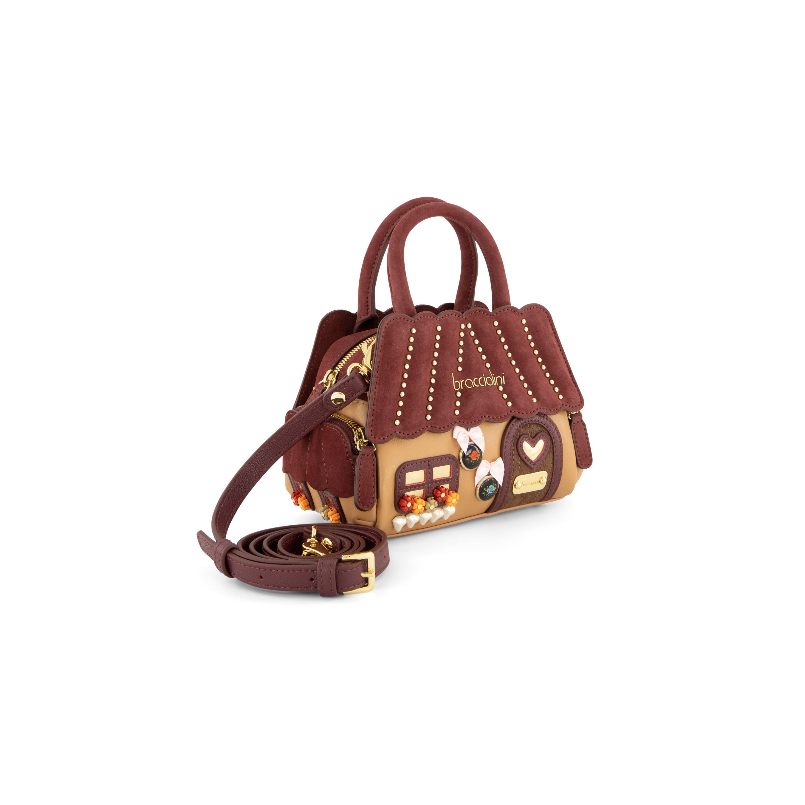 Braccialini Borsa donna bordeaux www.offidani.it